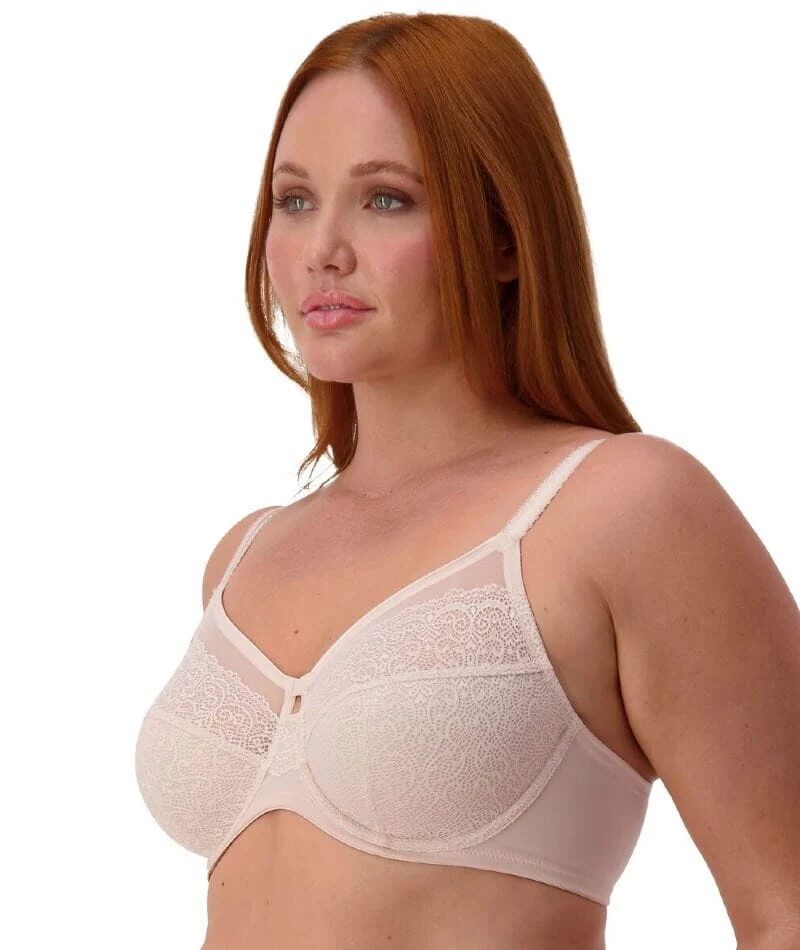 Triumph Sheer Underwired Bra - Nude Pink - Image 3