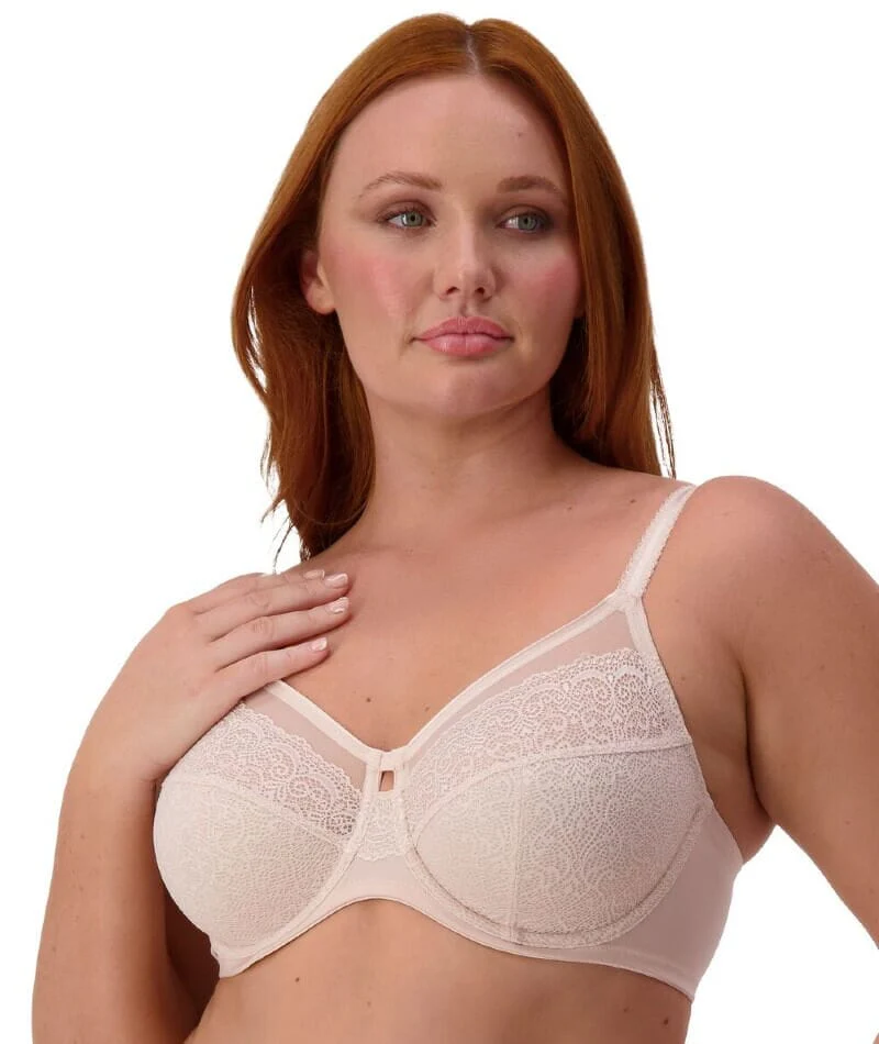 Triumph Sheer Underwired Bra - Nude Pink - Image 4