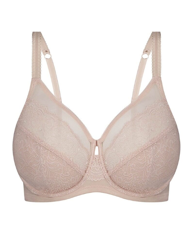 Triumph Sheer Underwired Bra - Nude Pink - Image 5