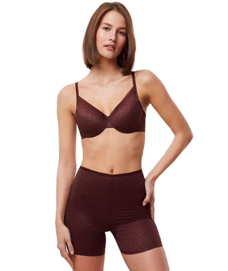Triumph Signature Sheer Shapewear Short - Decadent Chocolate - Image 3