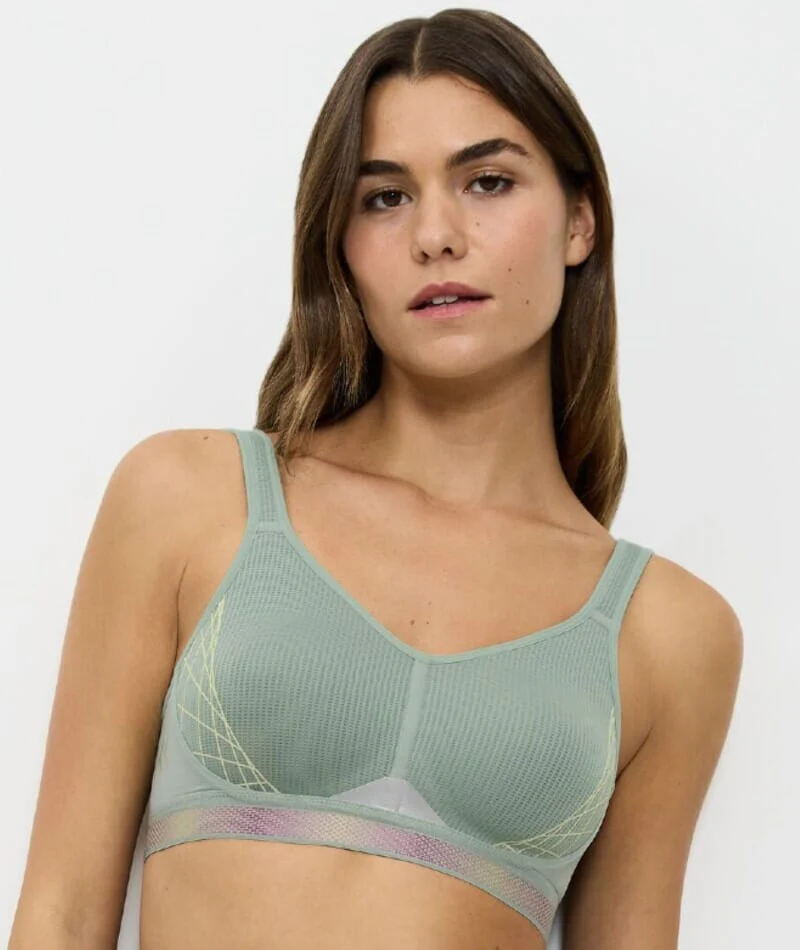 Triumph Triaction Cardio Flow Wire-free Sports Bra - Absinthe - Image 4