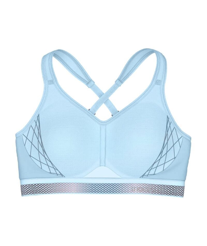 Triumph Triaction Cardio Flow Wire-free Sports Bra - Sky Blue - Image 5