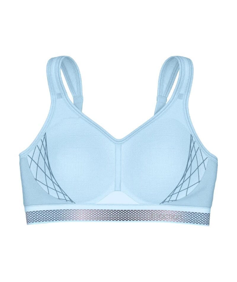 Triumph Triaction Cardio Flow Wire-free Sports Bra - Sky Blue - Image 6