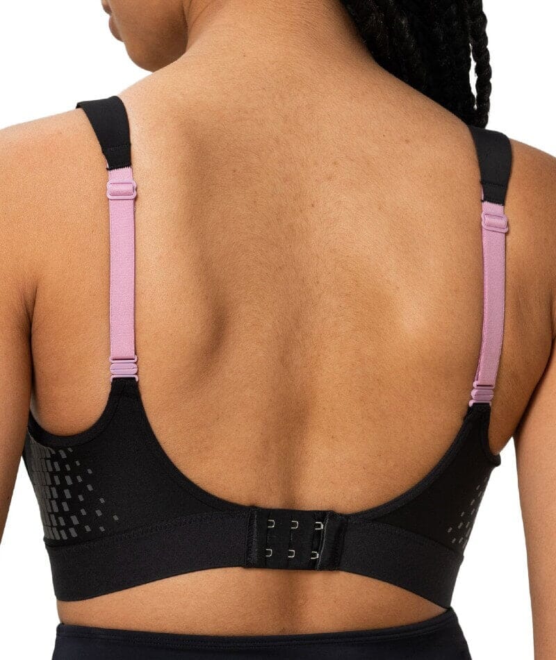 Triumph Triaction Hybrid Lite Wire-free Sports Bra - Black - Image 6