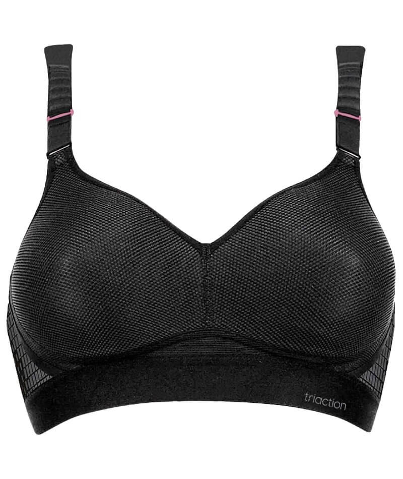 Triumph Triaction Hybrid Lite Wire-free Sports Bra - Black - Image 8