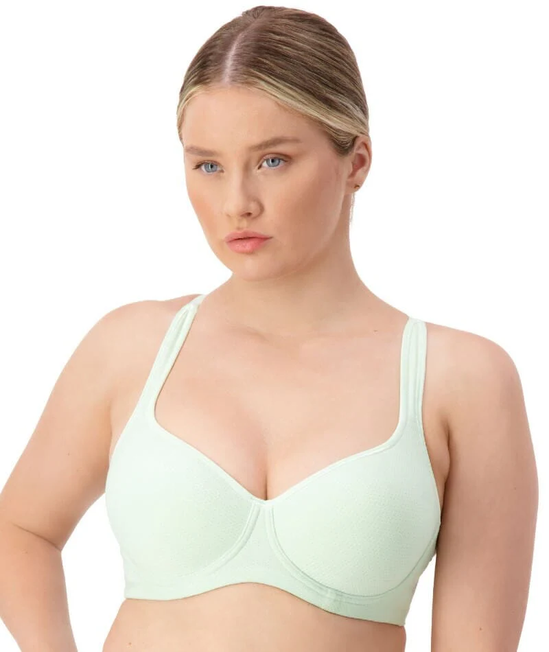 Triumph Triaction Racerback Sports Bra - Mint Frappe - Image 3