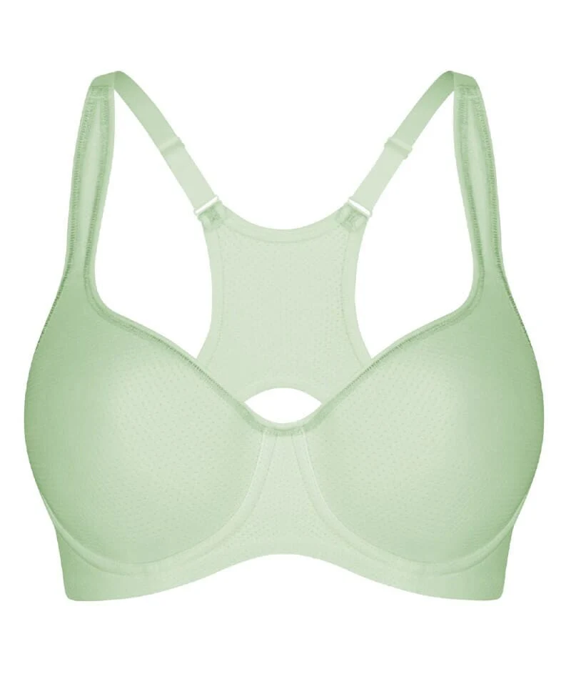 Triumph Triaction Racerback Sports Bra - Mint Frappe - Image 5