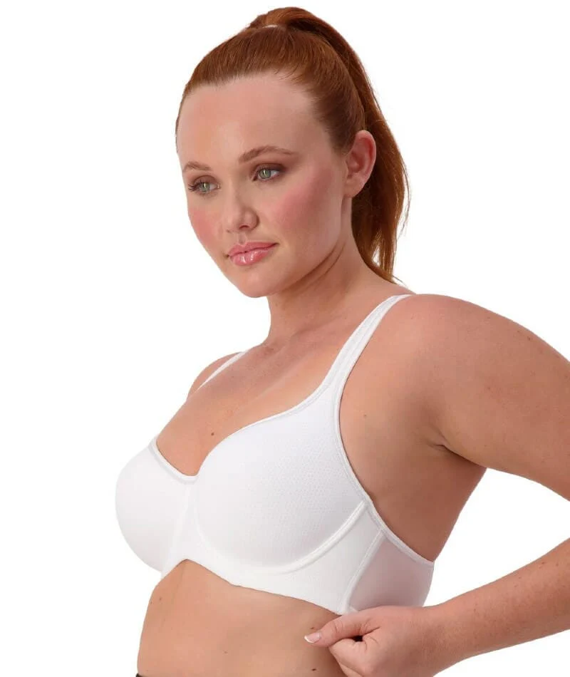 Triumph Triaction Racerback Sports Bra - White - Image 3