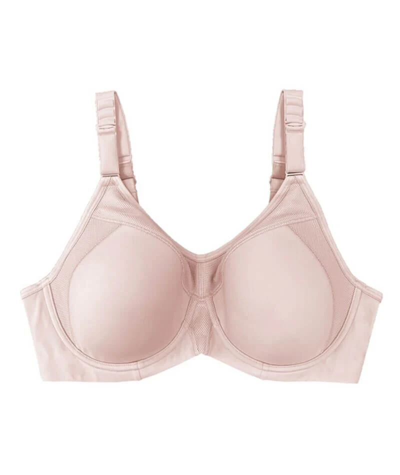 Triumph Triaction Ultra Underwired Padded Sports Bra - Fig Pink - Image 6