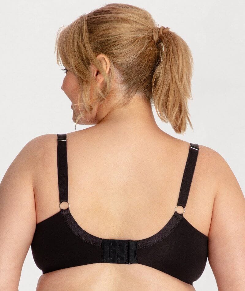 Underbliss Invisibliss Moulded Microfibre Underwire Bra 2 Pack - Black - Image 5