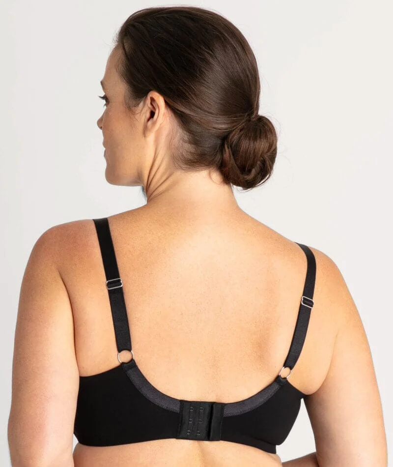 Underbliss Invisibliss Moulded Microfibre Underwire Bra - Black - Image 3