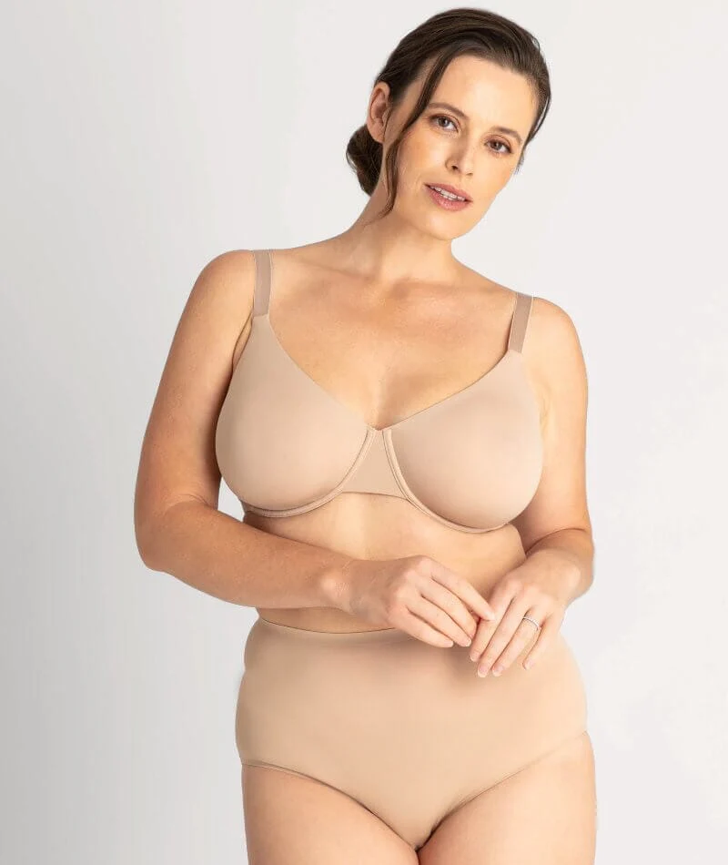 Underbliss Invisibliss Moulded Microfibre Underwire Bra - Nude - Image 5