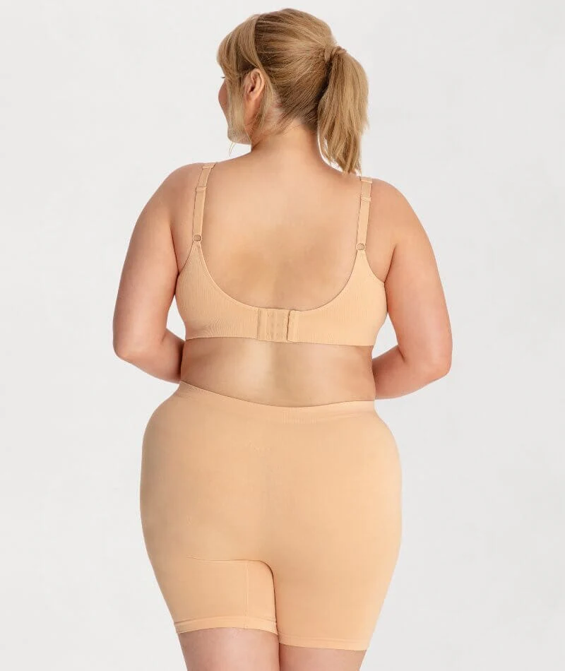 Underbliss Seamless Bamboo Blend Comfort Wire-free Bra - Frappe - Image 11
