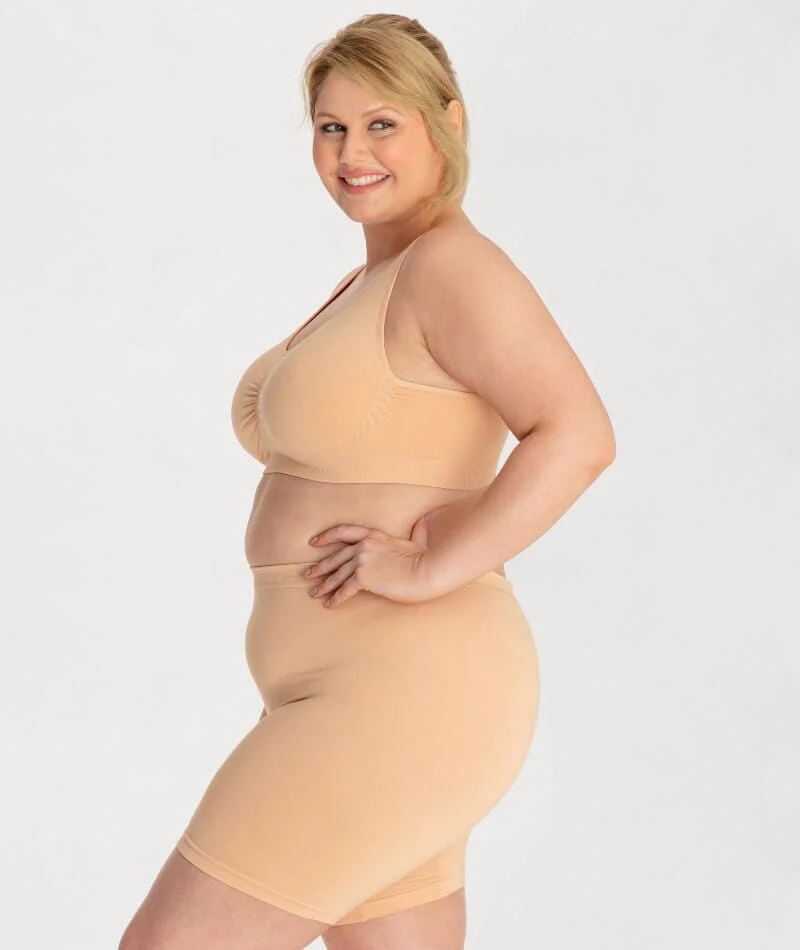 Underbliss Seamless Bamboo Blend Comfort Wire-free Bra - Frappe - Image 12