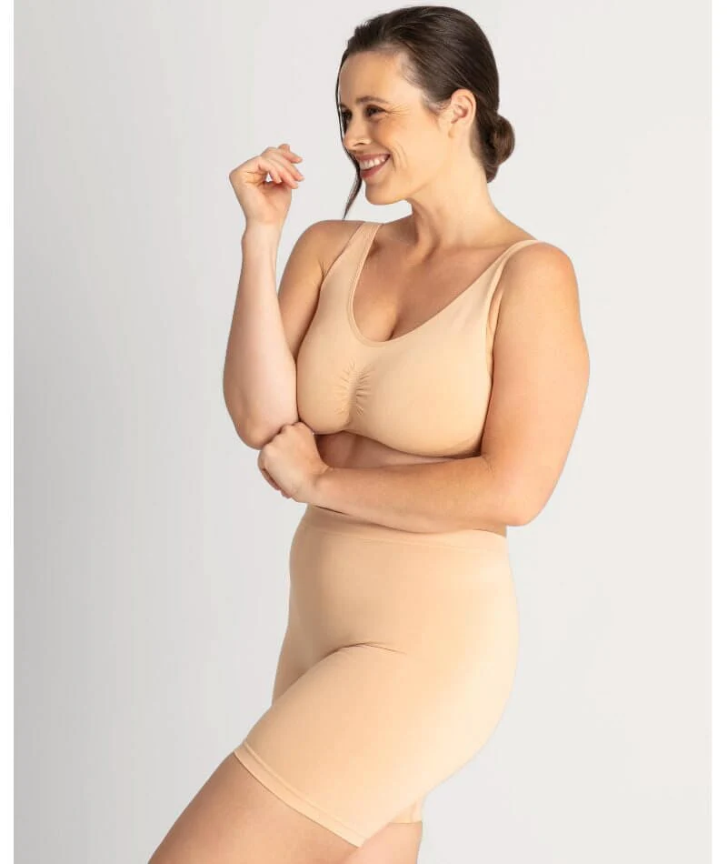 Underbliss Seamless Bamboo Blend Comfort Wire-free Bra - Frappe - Image 8