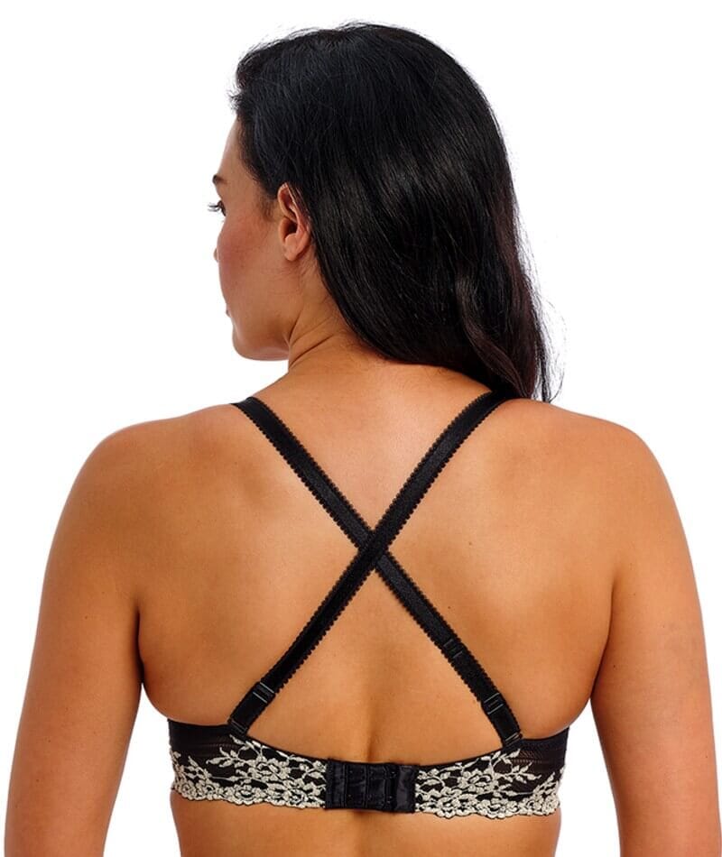 Wacoal Embrace Lace Plunge Underwire Bra - Black - Image 2