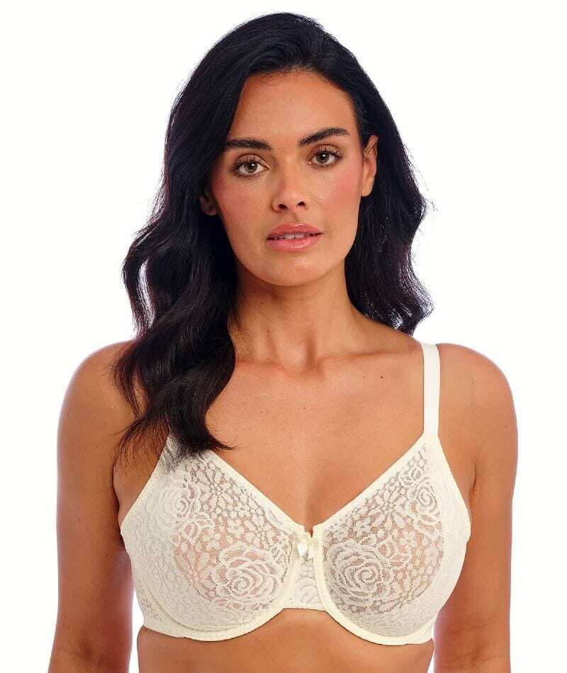 Wacoal Halo Lace Moulded Underwire Bra - Ivory